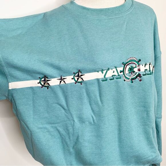 Vintage Embroidered Baltimore Yachting Nautical Theme Crewneck Sweatshirt XL - Picture 3 of 11